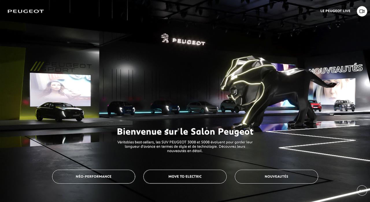 Peugeot lance son showroom virtuel, innovant et pratique