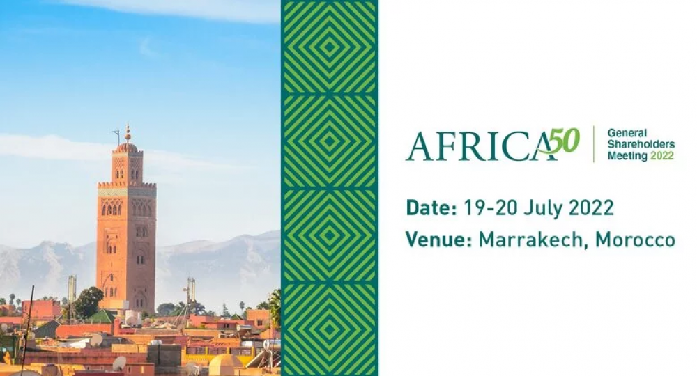 Africa50 annoncera de nouveaux actionnaires et le bilan de ses investissements lors de son Assemblée Générale des Actionnaires, les 19 et 20 juillet à Marrakech