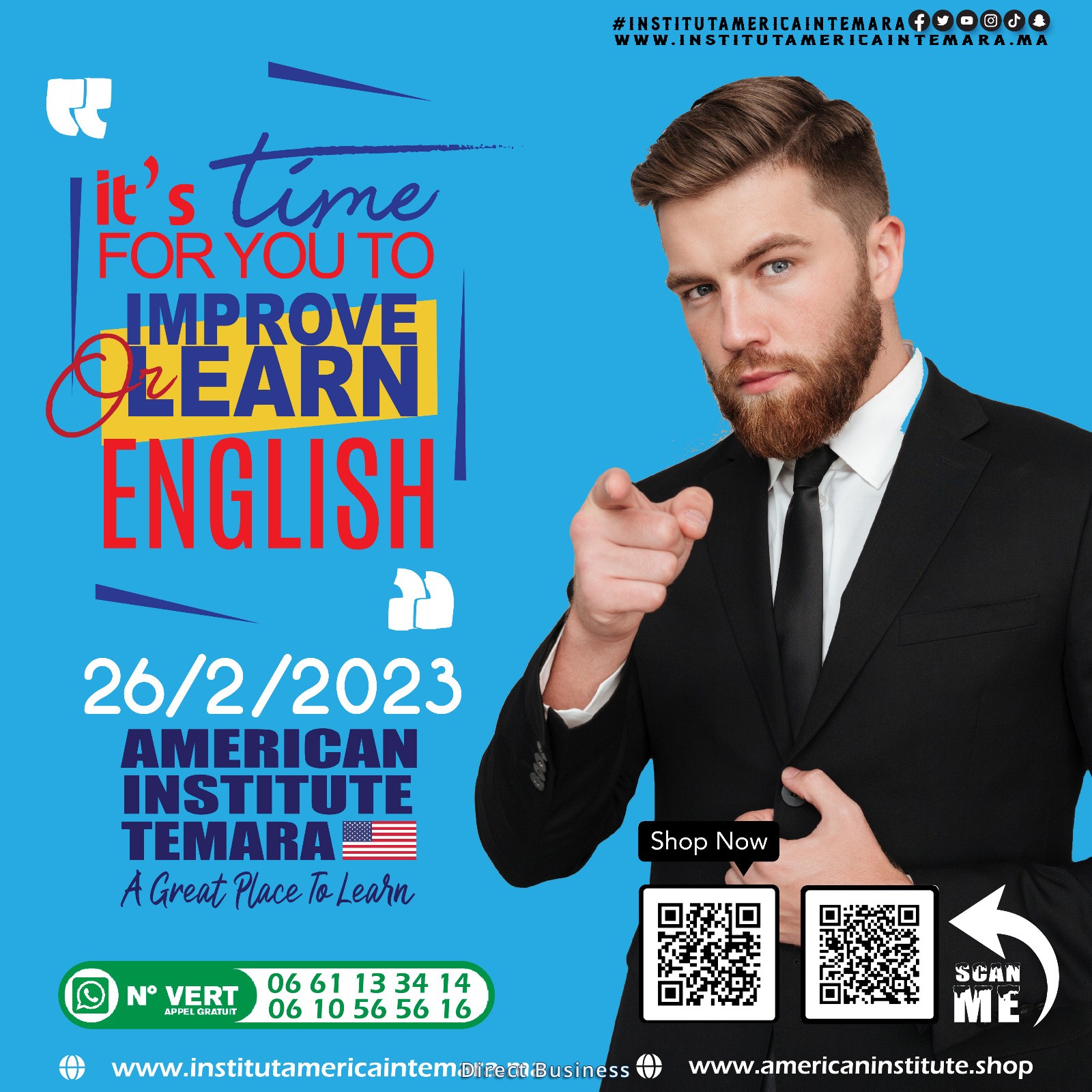 - Anglais pour Débutants Centre Américain Temara