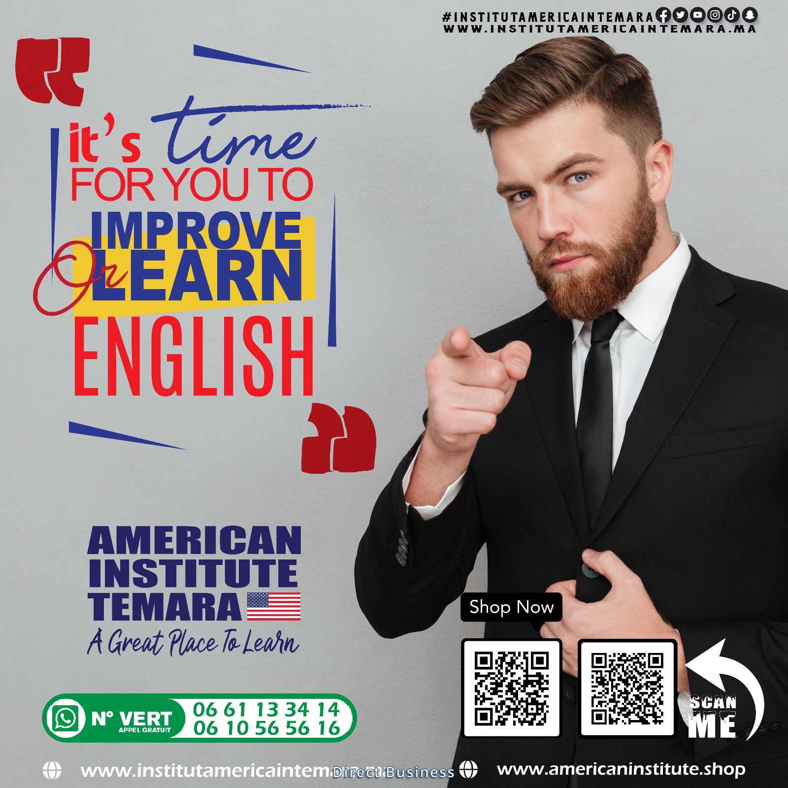 - Anglais pour Débutants Centre Américain Temara