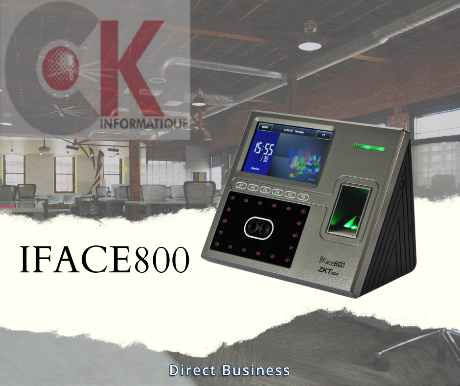 Pointeuse Biométrique à reconnaissance faciale IFACE800