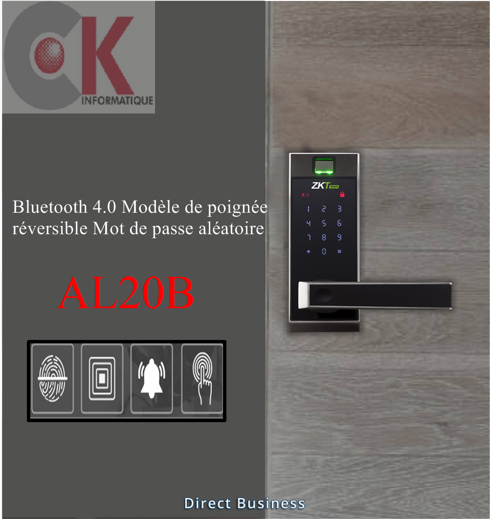 Serrure d'empreintes digitales AL20B