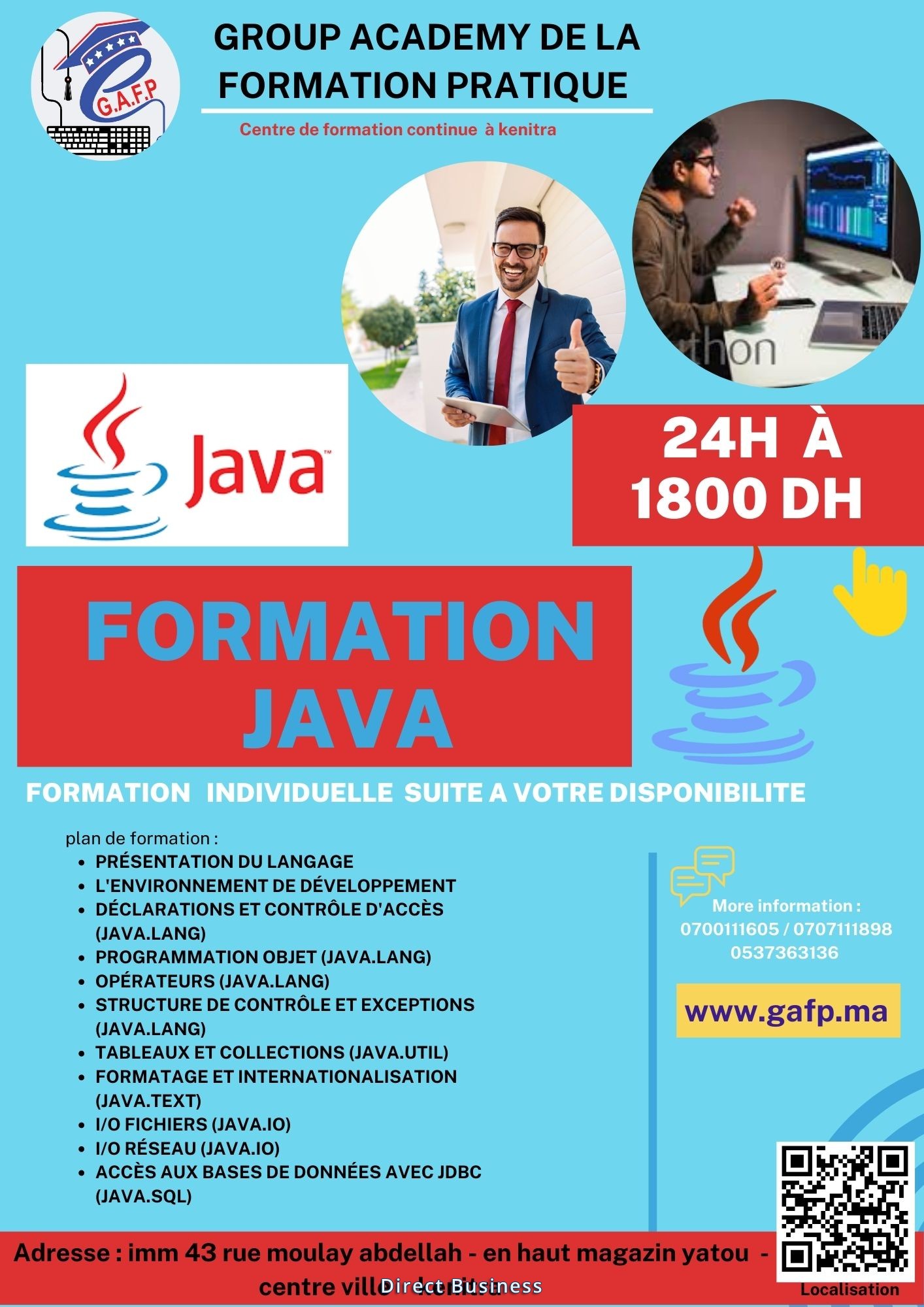 FORMATION    JAVA   à  Kenitra