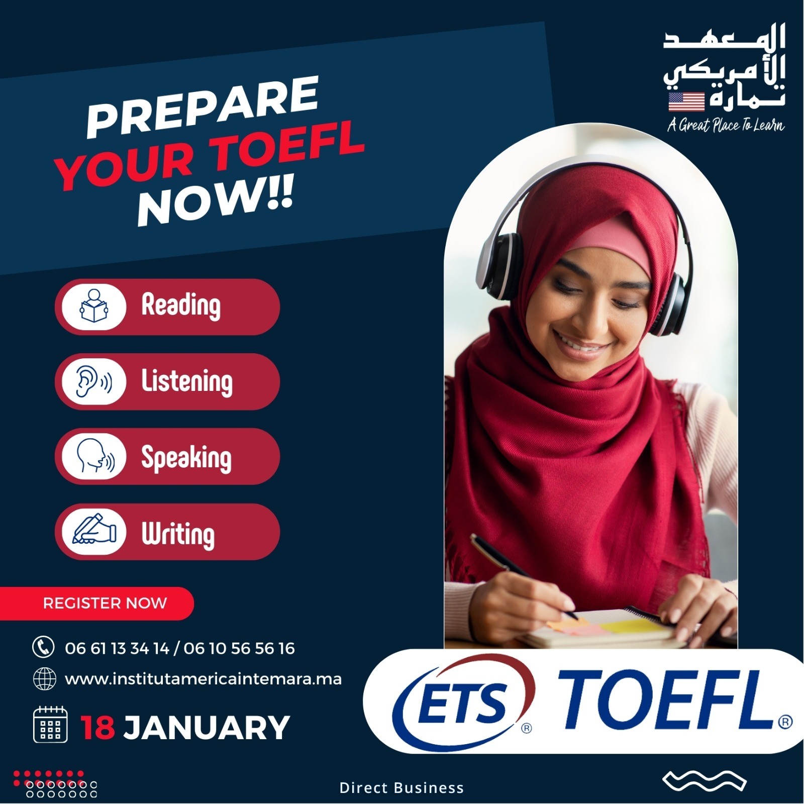 Préparez-vous pour réussir à l'aide de notre gamme complète d'outils à la préparation du test TOEFL iBT