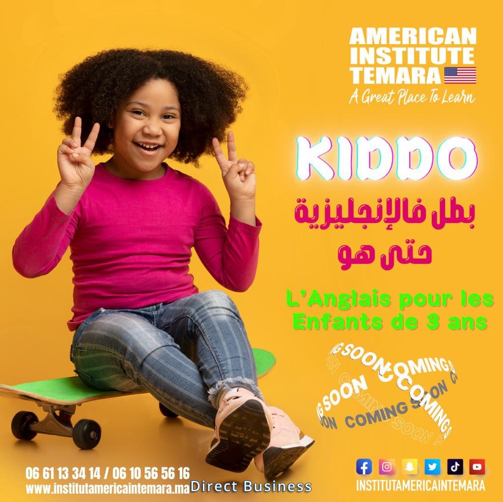 Découvrez l'apprentissage Kiddo de l'anglais par le théâtre avec L’Institut Americain Temara pour vos enfants de 3 à 10 ans.