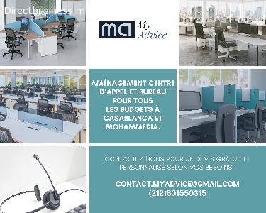 AMÉNAGEMENT CENTRE D’APPEL ET BUREAUX  pour tous les budgets